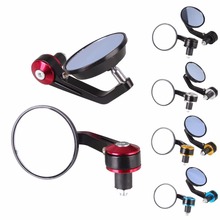 1 Pair Bicycle Rear View Mirror Handle Bar End 7/8" 22 mm Round Aluminum For Bike 22 mm Handlebar 2024 - buy cheap
