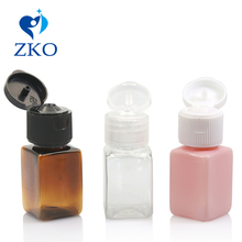 1pcs 10ml Plastic Flip Top Cap For Container Cosmetic Bottle Empty Multicolor Plastic Shampoo Mini Refillable Square Bottles 2024 - buy cheap