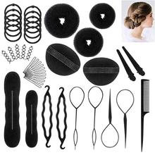 71Pcs/Set Hair Styling Clips Bun Makers Twist Braid Ponytail Tools Curler Styling Set hair tools hair Accessories DIY  hair Tool 2024 - buy cheap