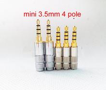 free shipping 4mm tail hole Oyaide mini 3.5mm 4 pole mini jack plug audio connector adater for DIY 8pcs 2024 - buy cheap