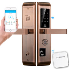 Bluetooth шлюз отпечатков пальцев пароль умный замок дистанционное управление приложение Противоугонная дверь специальные электронные замки 304 Нержавеющая 1058 2024 - купить недорого