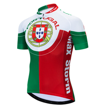 Camisa personalizada de ciclismo de portugal, nova equipe, 2021, estrada, montanha, corrida, top com zíper refletor max storm, 4 bolsos 2024 - compre barato