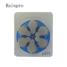 Rainpro 60PCS/LOT(PACK)  zinc air  P675 A675 675 PR44 button battery for Hearing aid best quality 2024 - buy cheap