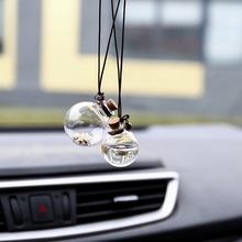 Car Perfume Bottle Empty Hanging Bottle for Essential Oils Perfume Pendant Auto Ornament with Flower Air Freshener Car-styling 2024 - buy cheap