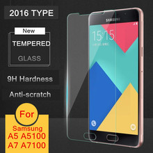 Película de vidrio templado para Samsung Galaxy A3 A5 A7 (tipo 2016) película protectora de seguridad A310F A510F A710F A7100 Lte 2024 - compra barato