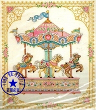 14/16/18/27/28 Free delivery Top Quality popular counted cross stitch kit merry go round Dim 03769 horse 2024 - buy cheap