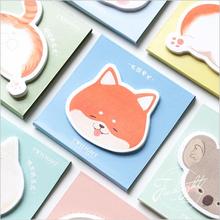 Panda/Hamster/Rabbit/Cat Kawaii Memo Pad Sticky Notes Bookmark Post Students planner Stickers Stationery Office School Supplies 2024 - buy cheap