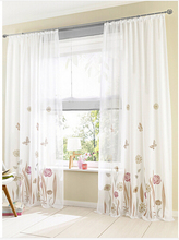 New garden tulle curtains for living room, buttlerfly sheer blind window screening curtainbuttl 2024 - buy cheap
