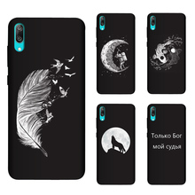 Soft Silicone TPU For Huawei Y7 Y 7 Pro 2019 DUB-LX2 Case Cover Painting Matte Phone Cases For Huawei Y7 Pro 2019 Funda 2024 - buy cheap