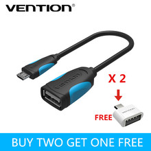 Vention Micro USB OTG кабель мужчина к USB 2,0 Micro адаптер конвертер для samsung Xiaomi LG huawei Android Мобильные телефоны 2024 - купить недорого