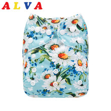 New Arrival! Alvababy Baby Cloth Diaper Reusable Cloth Nappy with Microfiber Insert 2024 - buy cheap