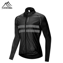 Saenshing reflexivo ciclismo jaqueta homens à prova de vento à prova dwindproof água mtb bicicletas casaco resistência à chuva esportes da bicicleta jaqueta 2024 - compre barato