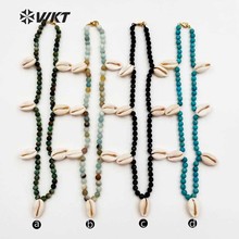 WT-JN025 Trendy Design Unique Necklaces Natural Cowrie Shell With Beads Multi Optional For Women Fashion Necklaces 2024 - buy cheap
