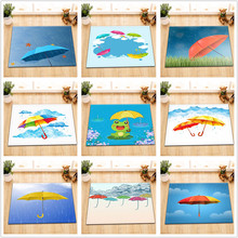 LB 60*40 Creative Umbrella Pattern Kids Door Floor Bath Mats Memory Foam Anti Slip Soft Bedroom Hallway Toilet Kitchen Home Rugs 2024 - buy cheap