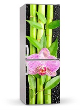 3D Custom Dishwasher Refrigerator Contact Paper Bamboo Flowers Freezer Decal Panel Cover Wall Sticker Home Decor Gift 2024 - buy cheap