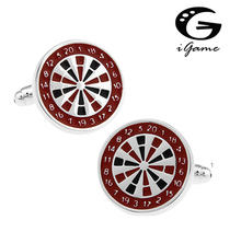 iGame Target Disk Cuff Links Red Color Target Board Design Free Shipping 2024 - buy cheap