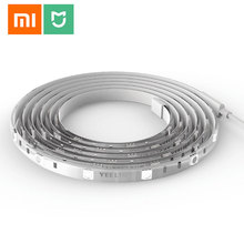 Xiaomi yeelight-fita de led inteligente, 2m, rgb, wi-fi, 16 milhões de cores, flexível, controle por app, iluminação ambiente, diy 2024 - compre barato