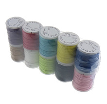 YYW 10PCs Total 80M DIY Jewelry Making Wax Cotton Cord Mixed Randomly Color 1mm Thread Cord Rope Accessories for Choker Necklace 2024 - buy cheap