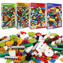 1000 шт, конструктор кирпича, креативный классический кирпич, сделай сам, строительные блоки, Обучающие игрушки, оптом для детей, подарок, совместимый блок Legoe 2024 - купить недорого