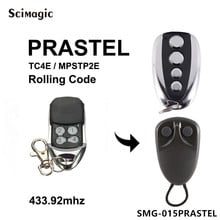 2pcs For PRASTEL TC4E MPSTP2E Garage Remote Control 433.92MHz Rolling Code Gate Key Fob 2024 - buy cheap