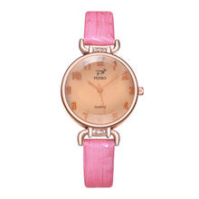 Новые модные брендовые часы из кожи розового золота Женские повседневные кварцевые наручные часы Relogio Feminino Reloj Mujer 328 2024 - купить недорого