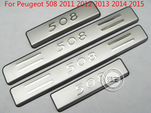 Для Peugeot 508 2011 2012 2013 2014 2015 высокое качество нержавеющая сталь Накладка/порог 2024 - купить недорого
