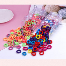 100PCS Candy Color Elastic Headband Hair Rope Rubber Bands Scrunchy Hair Accessories Gum for Girl Kid Ponytail 2024 - buy cheap