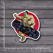 Sumo player Skateboard Laptop Notebook Skin Stationery Stickers Luggag Car Styling Decal For kid Toy Suitcase Stickers[single] 2024 - buy cheap