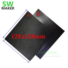 128x128mm Magnetic Print Bed Tape square Print Sticker Build Plate Tape FlexPlate for PLA DIY micro M3D 3D Printer part 2024 - buy cheap