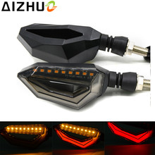 Universal Motorcycle Turn Signal Light Amber Red Light 9 LED 12V Decorative Lamp For Yamaha FZ1 FZ6 YZF-R1 YZF R3 R6 R15 R25  2024 - buy cheap