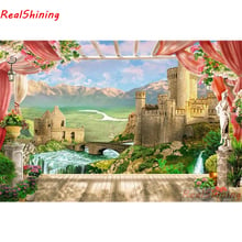 5D Diy Diamond Painting Cross Stitch full Square Diamond Embroidery castle picture for room Decor H1884 2024 - buy cheap