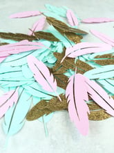 Feather Confetti | Bohemian Baby Shower | Boho Party Theme | Boho Chic | Wedding Table decor scrapbook  favors 2024 - buy cheap