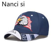 Nanci si USA Flag Eagle Embroidery Baseball Cap Black Sun Hats Casquette Gorras Dad Hats Outdoor Men Women Sports Snapback Caps 2024 - buy cheap