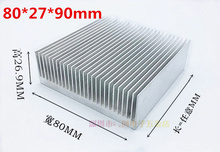 Fast Free Ship Aluminium Profile Dense tooth high-power radiator 80*27*90MM Aluminum Radiator CPU Module Power Supply Cooling 2024 - buy cheap