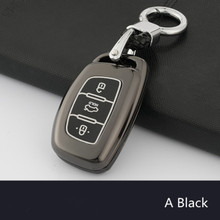 Remote Car Key Case Cover For Hyundai IX25 IX35 I20 I30 I40 hb20 Santa Fe Creta Solaris 2017 Alloy 3 Buttons Key Shell 2024 - buy cheap
