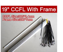 6PCS 19'' inch dual lamps CCFL with frame,LCD monitor lamp backlight with housing,CCFL with cover,CCFL:385mm,FRAME:390mm x7mm 2024 - buy cheap
