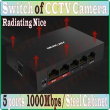 Interruptor de datos de 5 puertos, interruptor de red de cámara NVR, 1000Mbps, Plug & Play, MCS1505D, Mini interruptor de red Ethernet de escritorio de cámara CCTV 2024 - compra barato