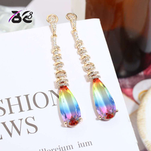 Be 8 New Vintage Statement Earrings Long Drop Dangle Earrings Multicolour Color for Women Fashion Jewelry Boucle D'oreille E749 2024 - buy cheap