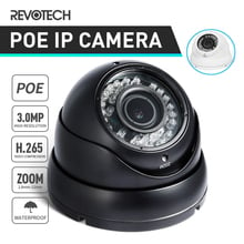 H.265 POE Водонепроницаемая 3MP 2,8-12 мм зум ip-камера 1296 P/1080 P ИК светодиодный наружная система безопасности Видеонаблюдение CCTV HD Cam 2024 - купить недорого