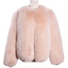 Abrigo de piel de zorro Natural para mujer, abrigo de pelo nuevo corto de lujo, chaqueta de cuero completo ajustada, versión coreana, 2021 2024 - compra barato