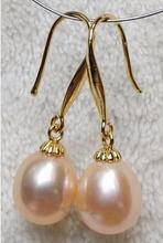 Wholesale price  ^^^GORGEOUS AAA 12-10mm South Sea Pink Baroque Pearl Earrings 14 2024 - buy cheap