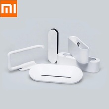 Original xiaomi HL bathroom 5 in1 sets for Soap Tooth Hook Storage Box and Phone Holder for Bathroom Shower Room Tool 2024 - buy cheap