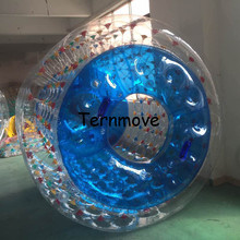 Bola rodante de PVC de 0,8mm para caminar por agua, Bola de rollo gigante para niños y niñas, juguetes de piscina, flotador de ruedas de agua 2024 - compra barato