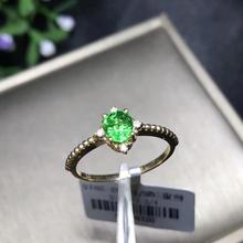 classic green Tsavorite gemstone ring for women jewelry 18k gold ring natural gem supply official certificate engagement ring 2024 - buy cheap