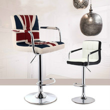 Стул для бара, простой модный многоцветный барный стул, подъемные стулья, мягкий удобный регулируемый по высоте стул, табурет 2024 - купить недорого