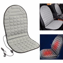 Almohadilla eléctrica calefactable para asiento delantero de coche y furgoneta, almohadilla térmica acolchada de 12V, asiento caliente eléctrico 2024 - compra barato