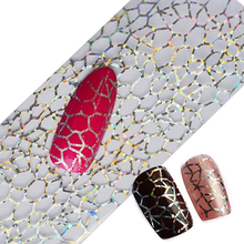 Glitter Nail Art Full Tips DIY Cobweb Nail Foils Transfer Polish Sticker Nail Decals New Arrival 2024 - buy cheap