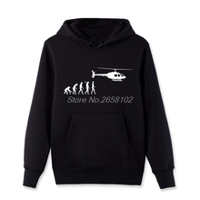 New Fashion Casual Pullover Sweatshirt Evolution Helicopter Hoodies Men Cotton Fleece Hooded Funny Men Clothing 2024 - buy cheap