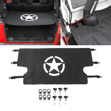 Car Styling For Jeep Wrangler JK 2007 Up 4 Doors Star Rear Trunk Cover Luggage Carrier Boot With Mat Nut Pull Buckle 2024 - buy cheap