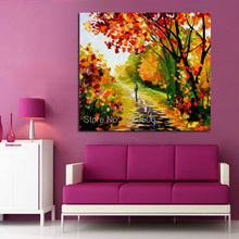 100%Handpainted Abstract Woods Beauty Knife Oil Painting On Canvas Thick Oil Painting Wall Picture For Home Decor As Best Gift 2024 - buy cheap